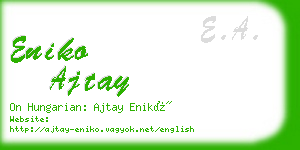 eniko ajtay business card